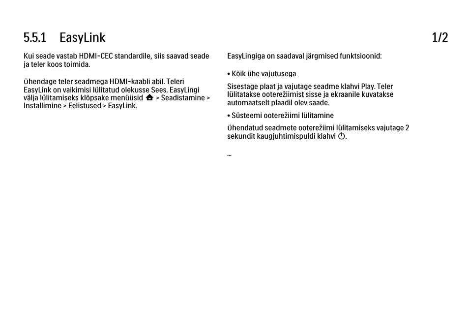 5 easylink hdmi-cec, 1 easylink, 1 easylink 1/2 | Philips 40PFL9704H User Manual | Page 232 / 265