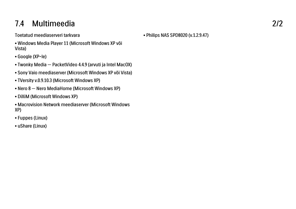 4 multimeedia 2/2 | Philips 40PFL9704H User Manual | Page 256 / 265
