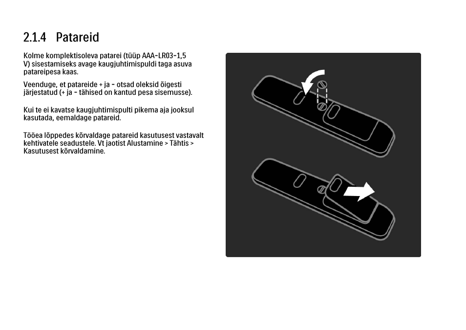 4 patareid | Philips 40PFL9704H User Manual | Page 76 / 265