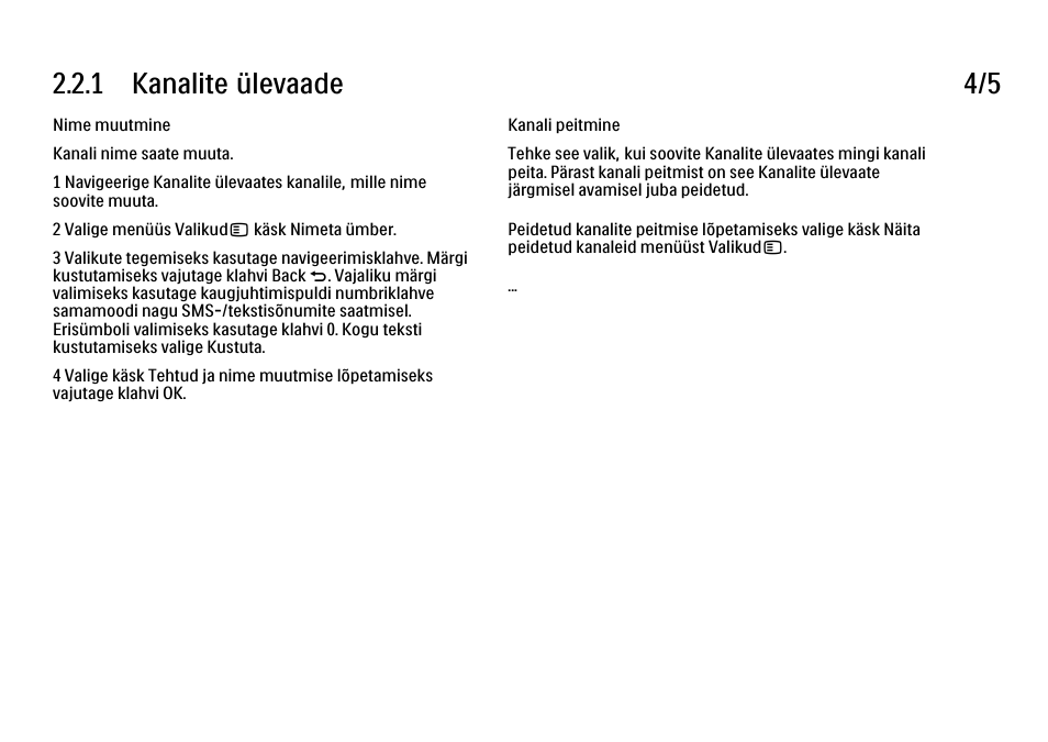 1 kanalite ülevaade 4/5 | Philips 40PFL9704H User Manual | Page 80 / 265