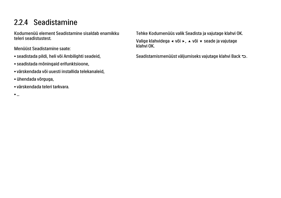 4 seadistamine | Philips 40PFL9704H User Manual | Page 84 / 265