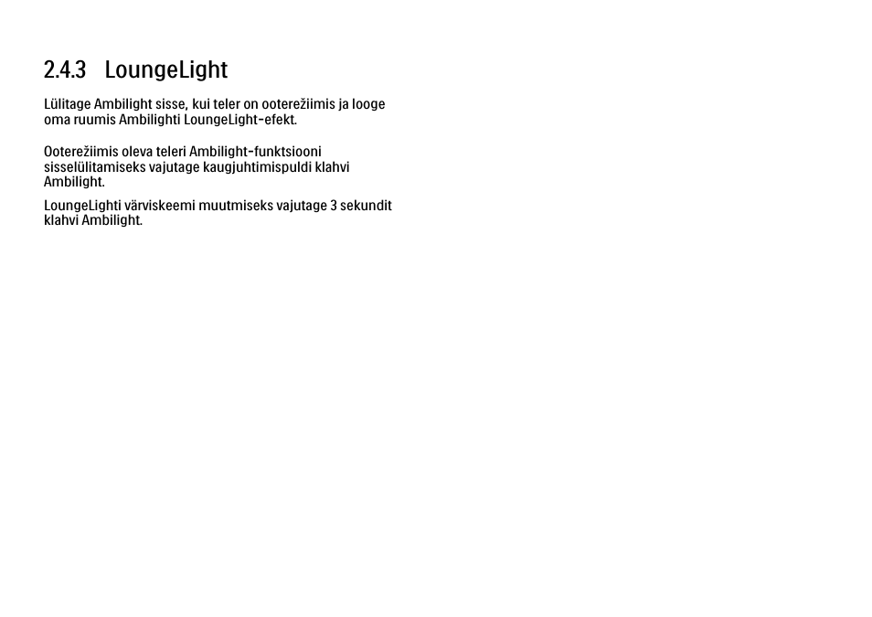 3 loungelight | Philips 40PFL9704H User Manual | Page 96 / 265