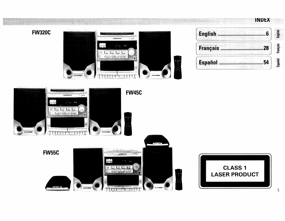 Philips FW45C User Manual | Page 5 / 80