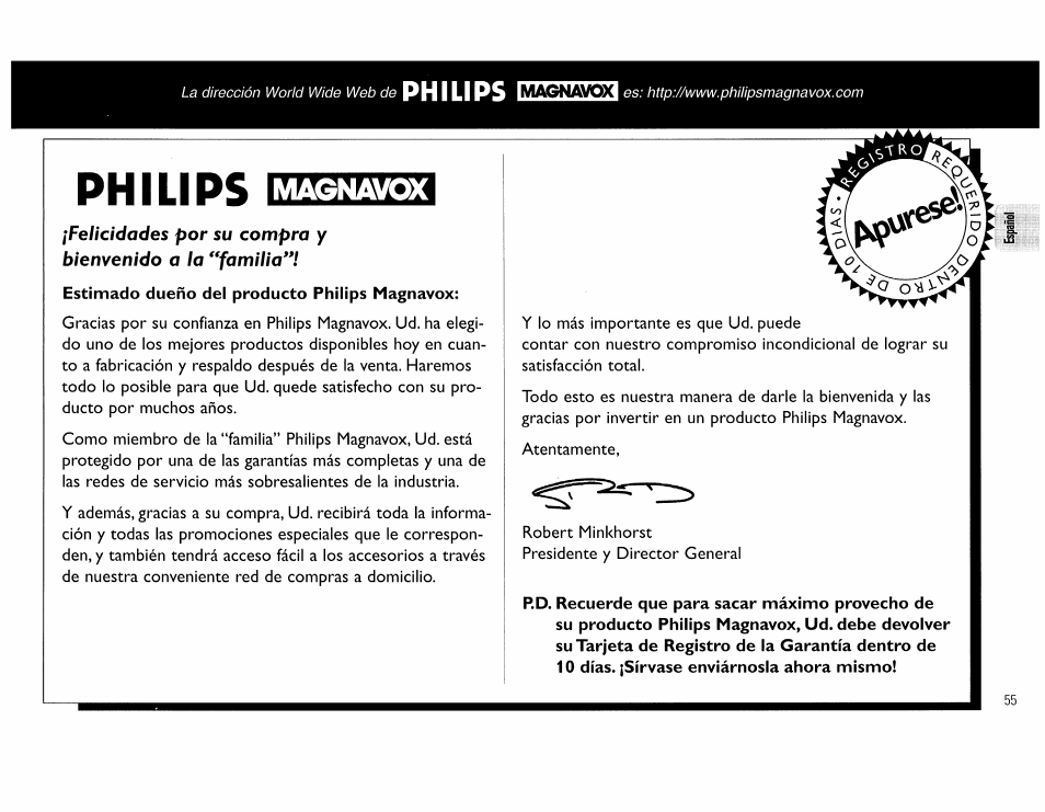 Philips, Magnavox | Philips FW45C User Manual | Page 55 / 80