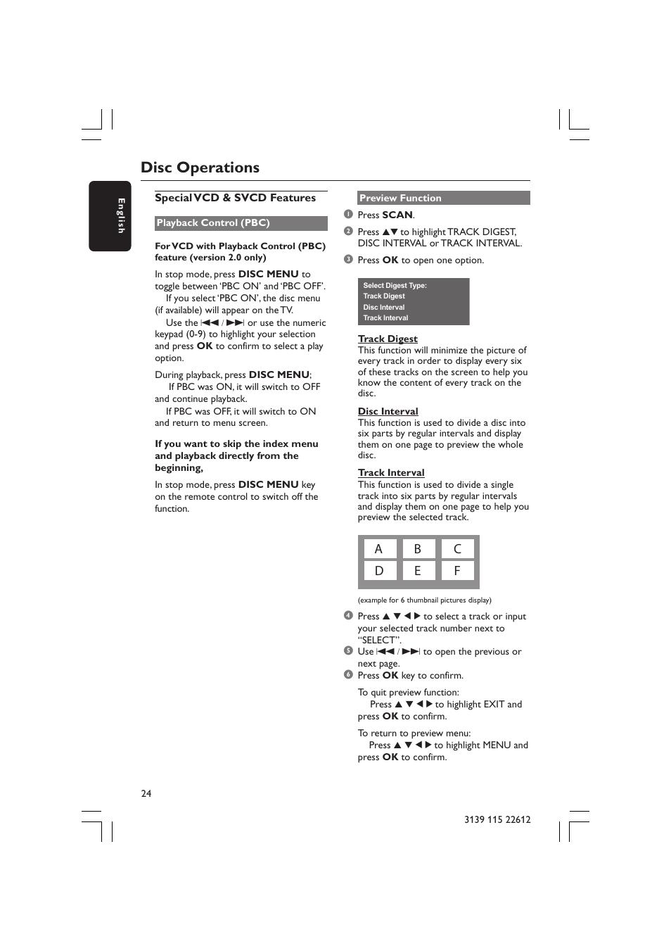 Disc operations | Philips LX3600D/25 User Manual | Page 24 / 41