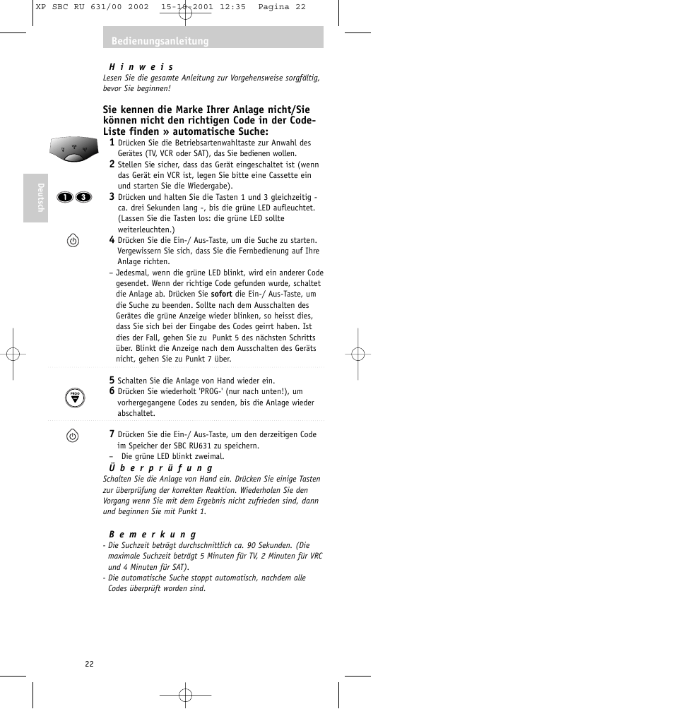 Philips RU631/00 User Manual | Page 22 / 80