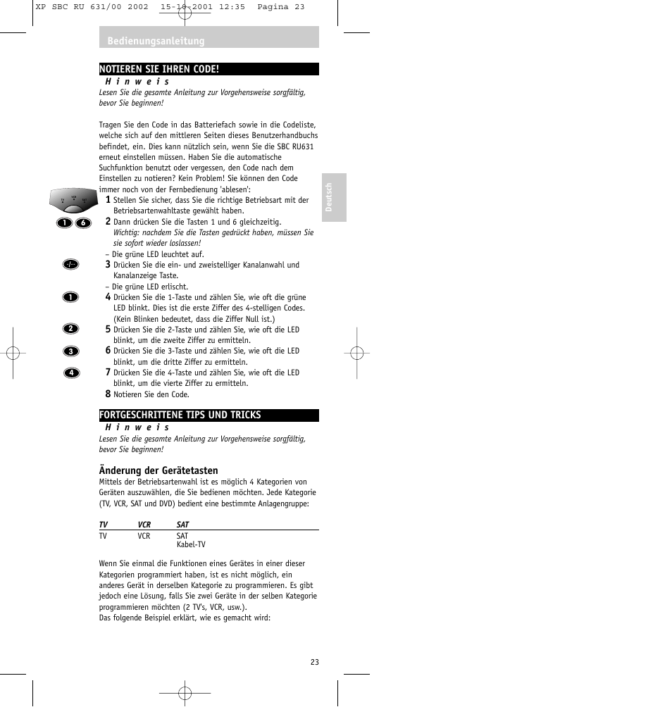 Philips RU631/00 User Manual | Page 23 / 80