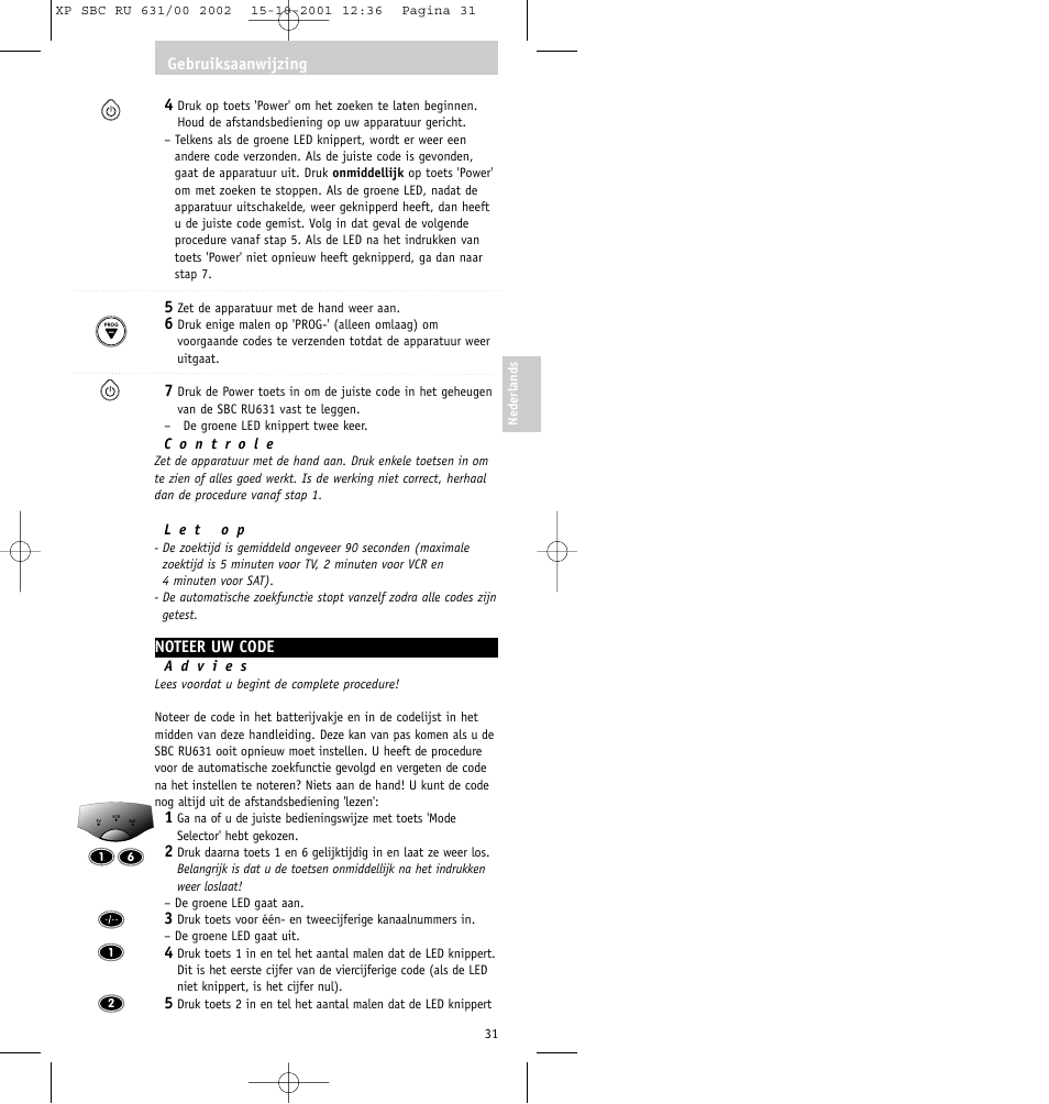 Philips RU631/00 User Manual | Page 31 / 80