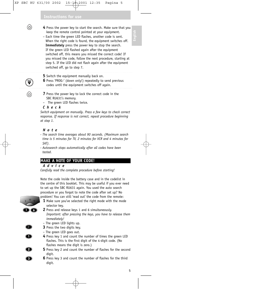 Philips RU631/00 User Manual | Page 5 / 80