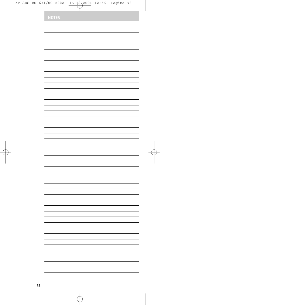 Philips RU631/00 User Manual | Page 78 / 80
