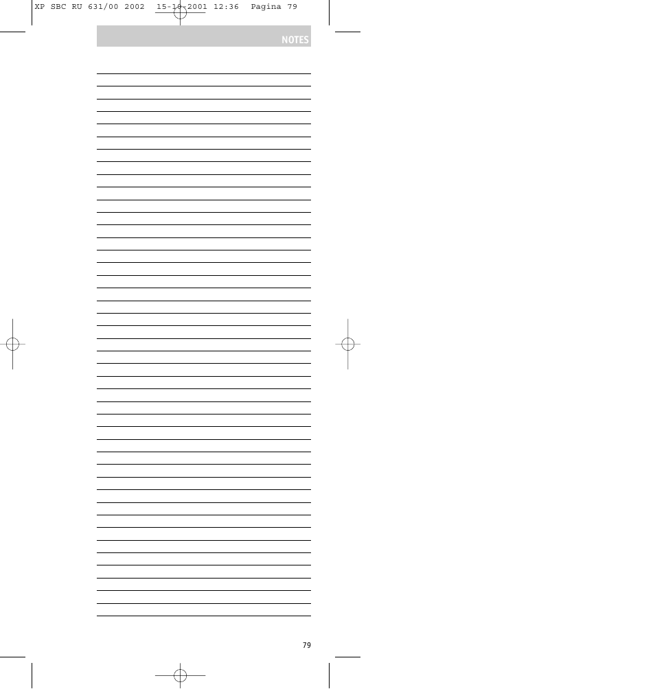 Philips RU631/00 User Manual | Page 79 / 80