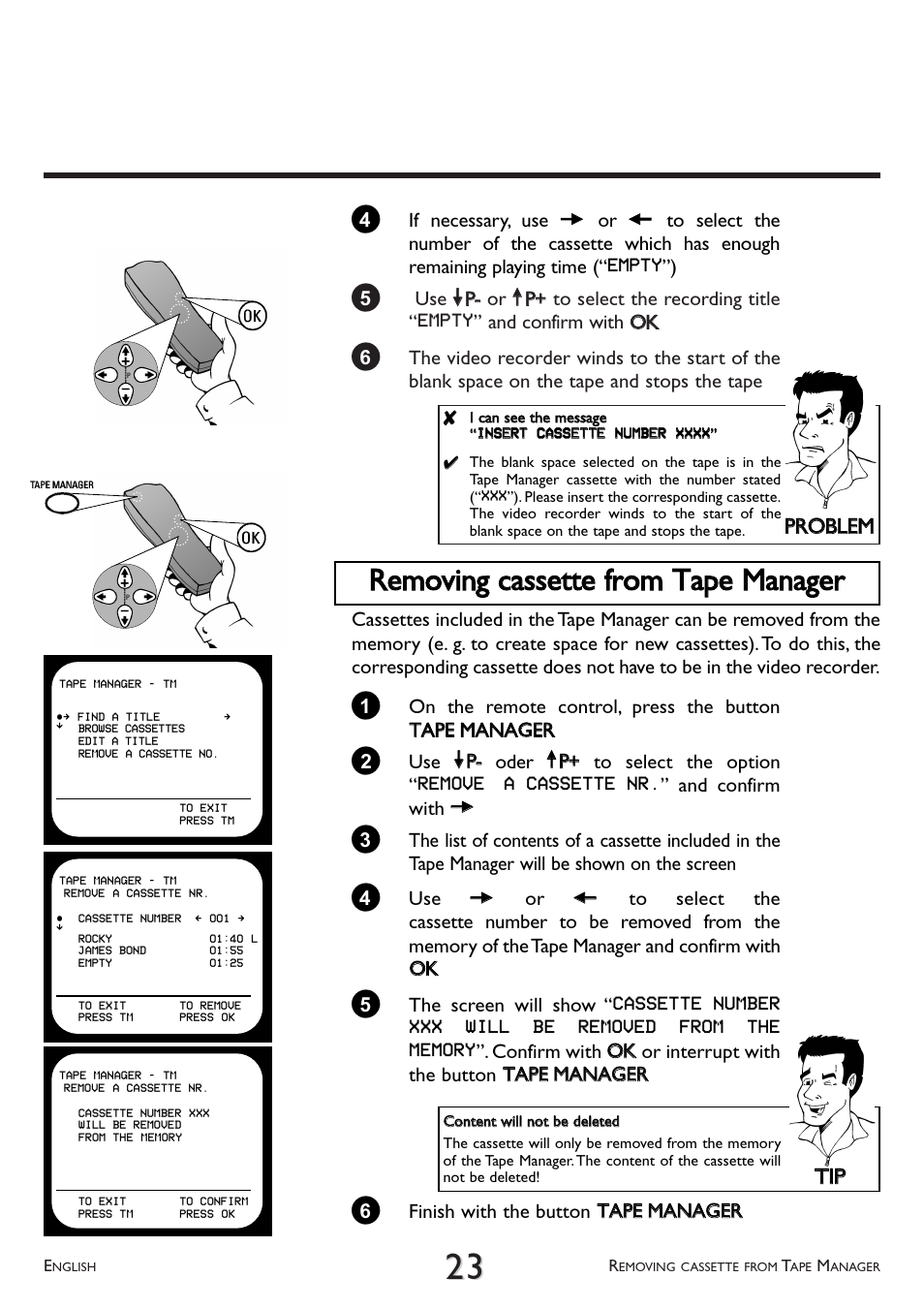 Pprro obblleem m, Ttiipp | Philips VR 766/07 User Manual | Page 23 / 64