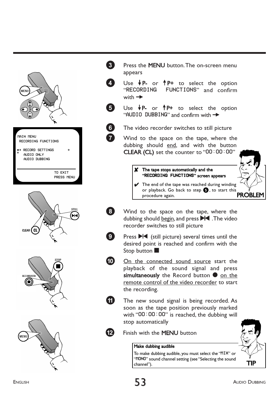 Pprro obblleem m, Ttiipp | Philips VR 766/07 User Manual | Page 53 / 64