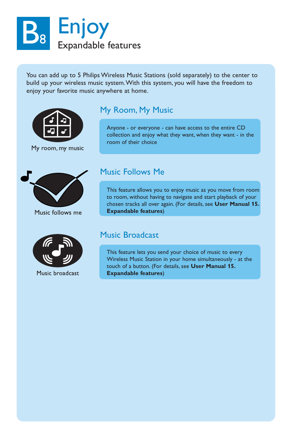 Enjoy | Philips WAC3500 User Manual | Page 11 / 12