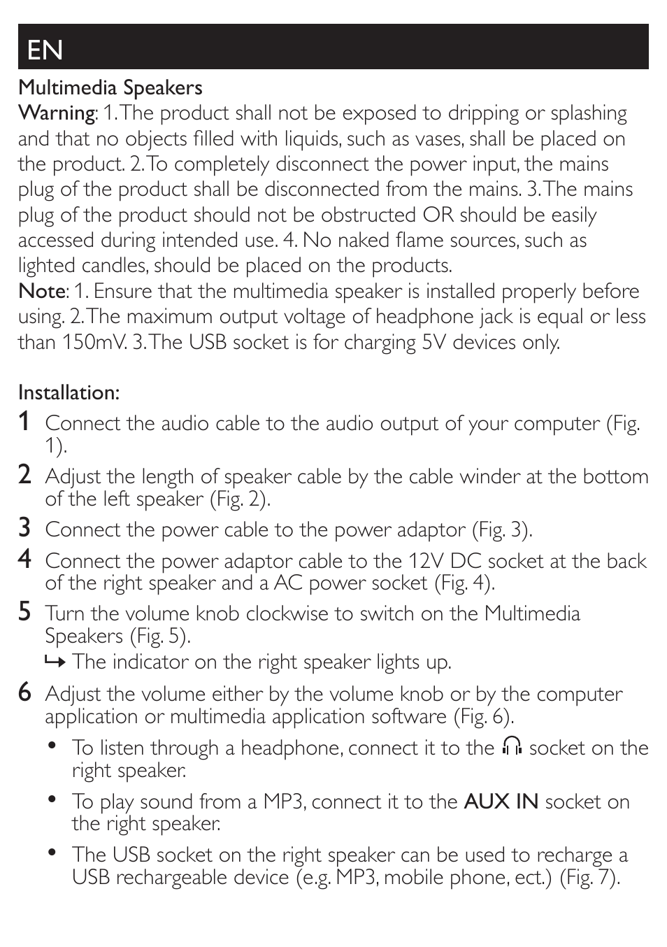 Philips SPA7210/17 User Manual | Page 4 / 9