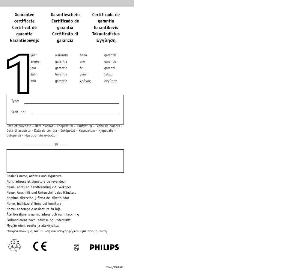 Philips RU640/00 User Manual | Page 31 / 31