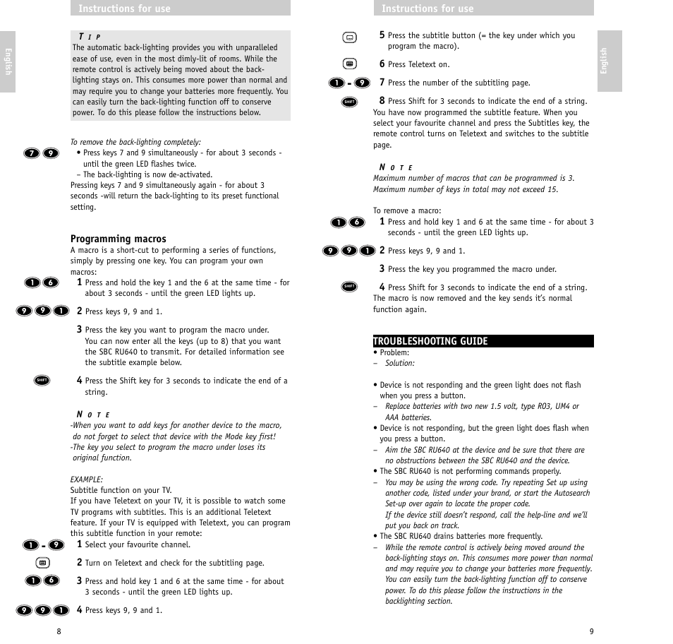 Philips RU640/00 User Manual | Page 5 / 31