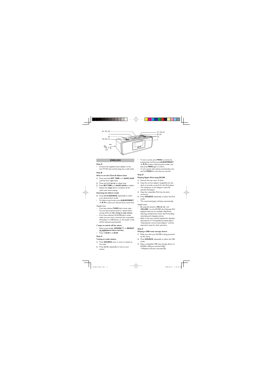 Philips DC200 User Manual | Page 2 / 2