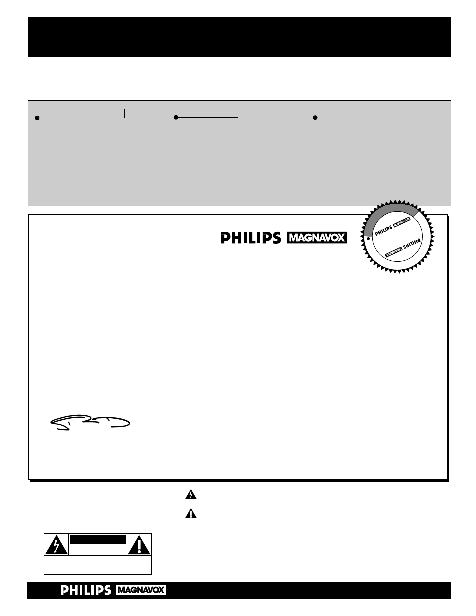 Safety, Warranty verification, Owner confirmation | Model registration, Hurry, Know these, Symbols | Philips MAGNAVOX PS1947C1 User Manual | Page 2 / 32