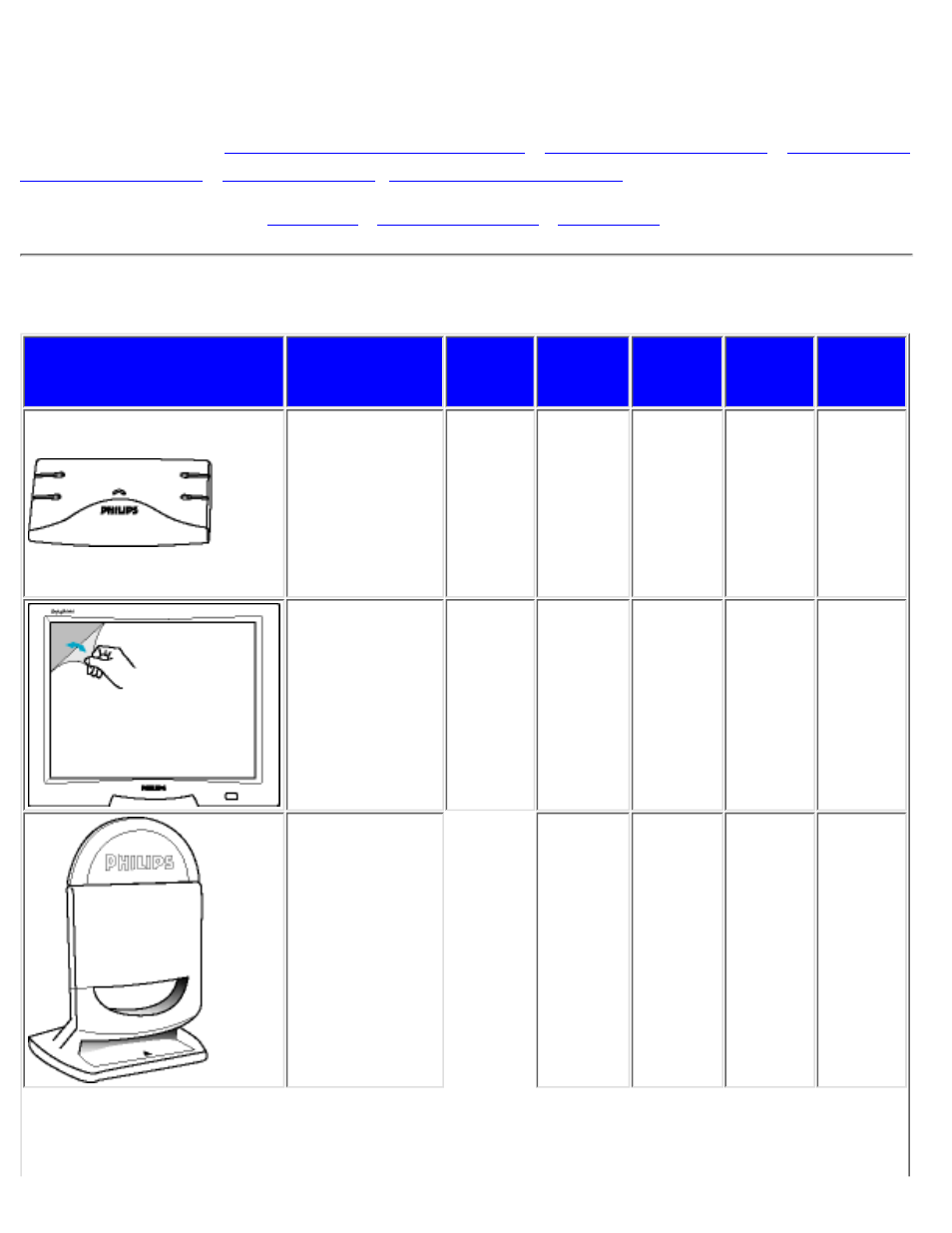 Accessories (optional), Accessories, Optional) | Philips 150P2E/150P2D User Manual | Page 64 / 85