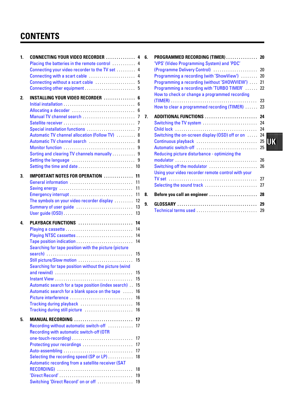 Philips VR605A/58 User Manual | 32 pages