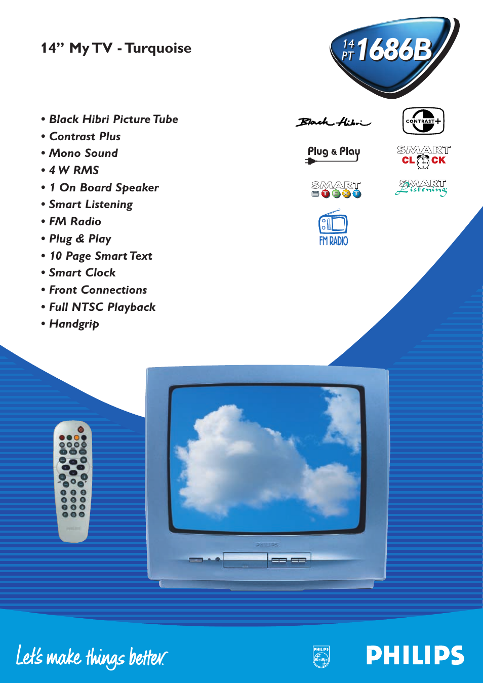 Philips 14 PT 1686B User Manual | 2 pages