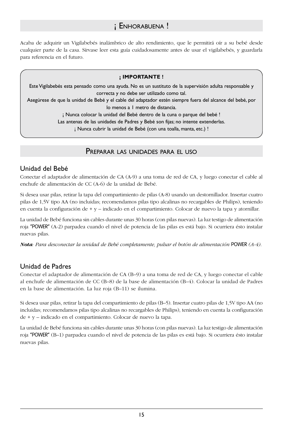 Philips SBCSC363 User Manual | Page 16 / 75