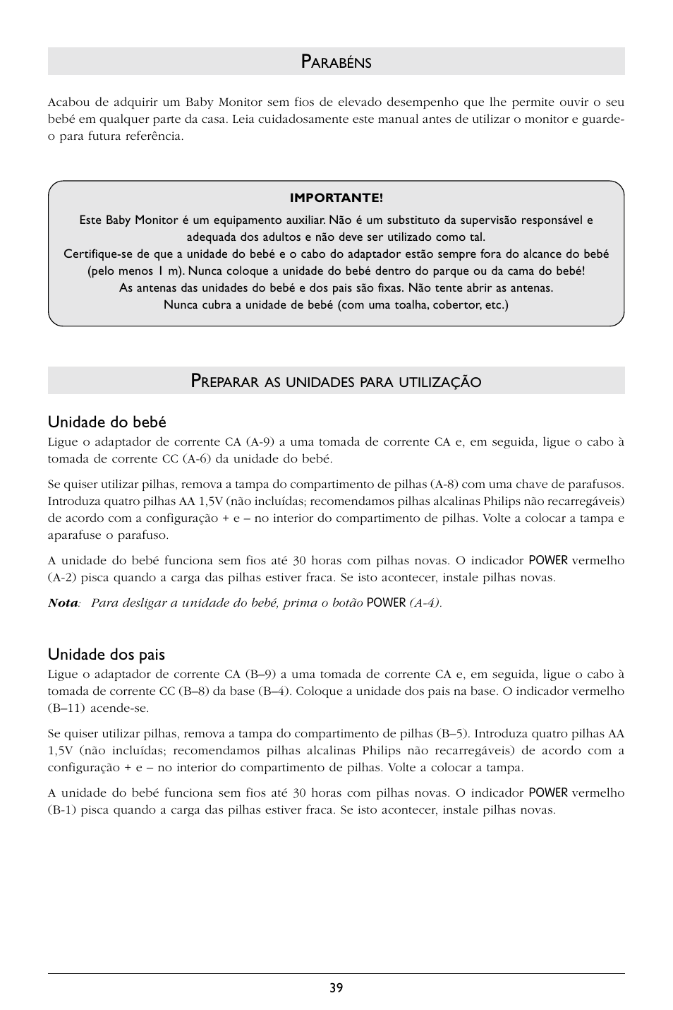 Philips SBCSC363 User Manual | Page 40 / 75