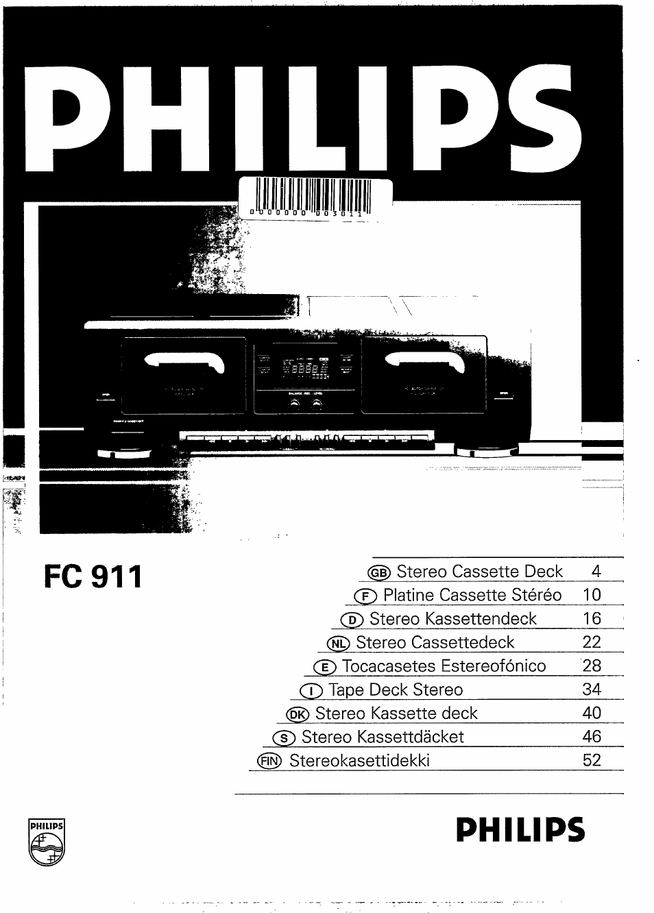 Philips FC 911 User Manual | 12 pages