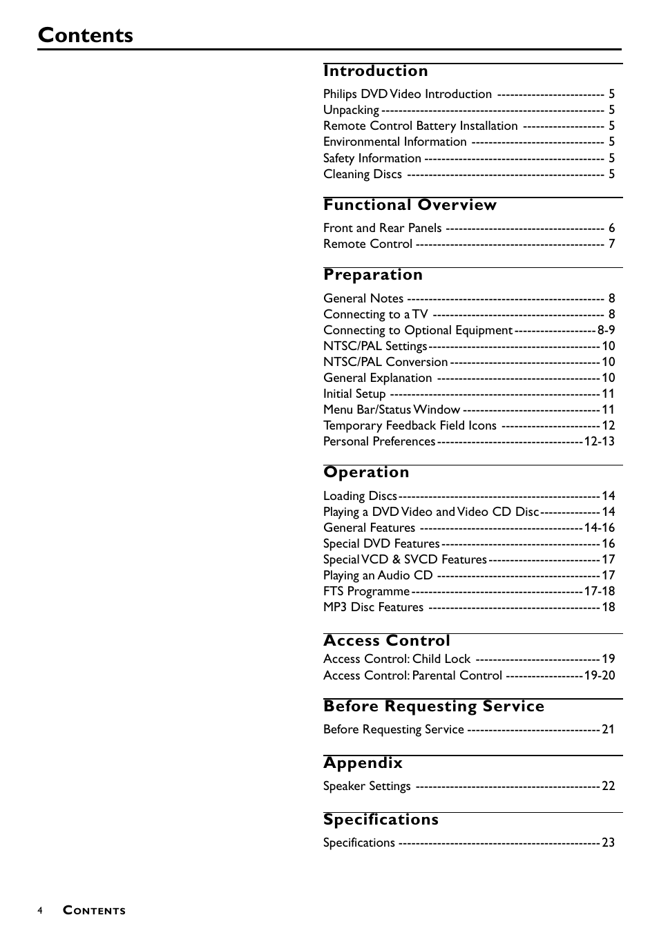 Philips DVD-762/051 User Manual | Page 4 / 23