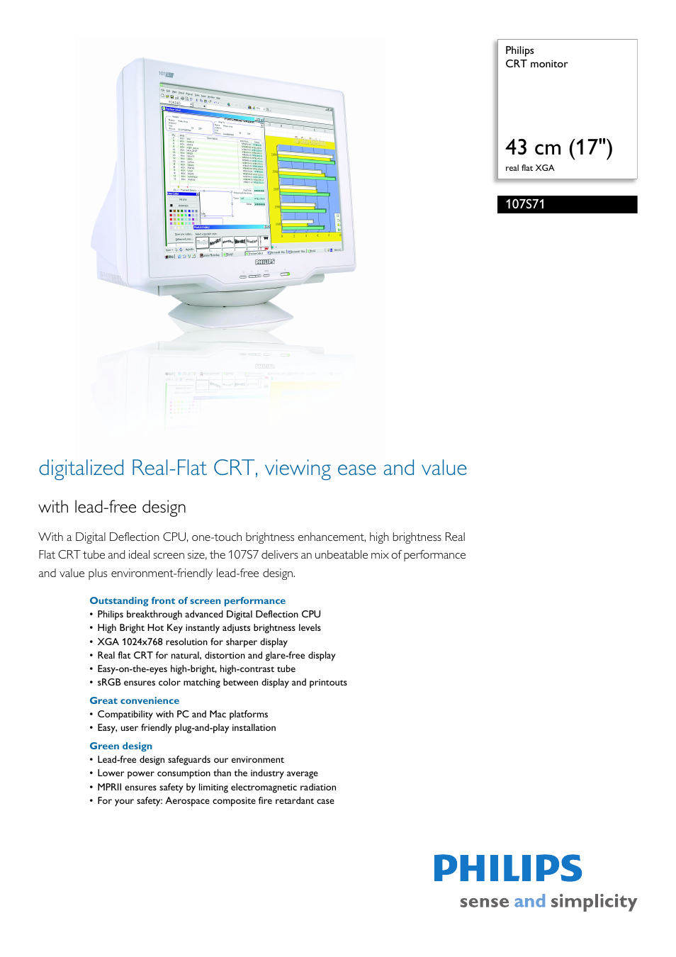 Philips 107S71 User Manual | 3 pages