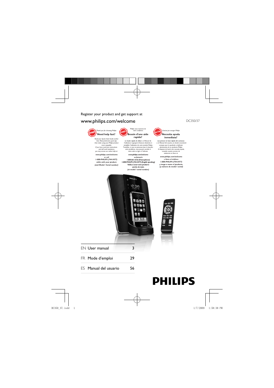 Philips DC350/37 User Manual | 28 pages