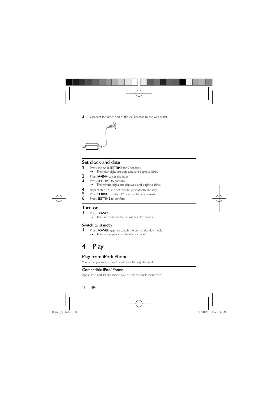 4 play | Philips DC350/37 User Manual | Page 15 / 28