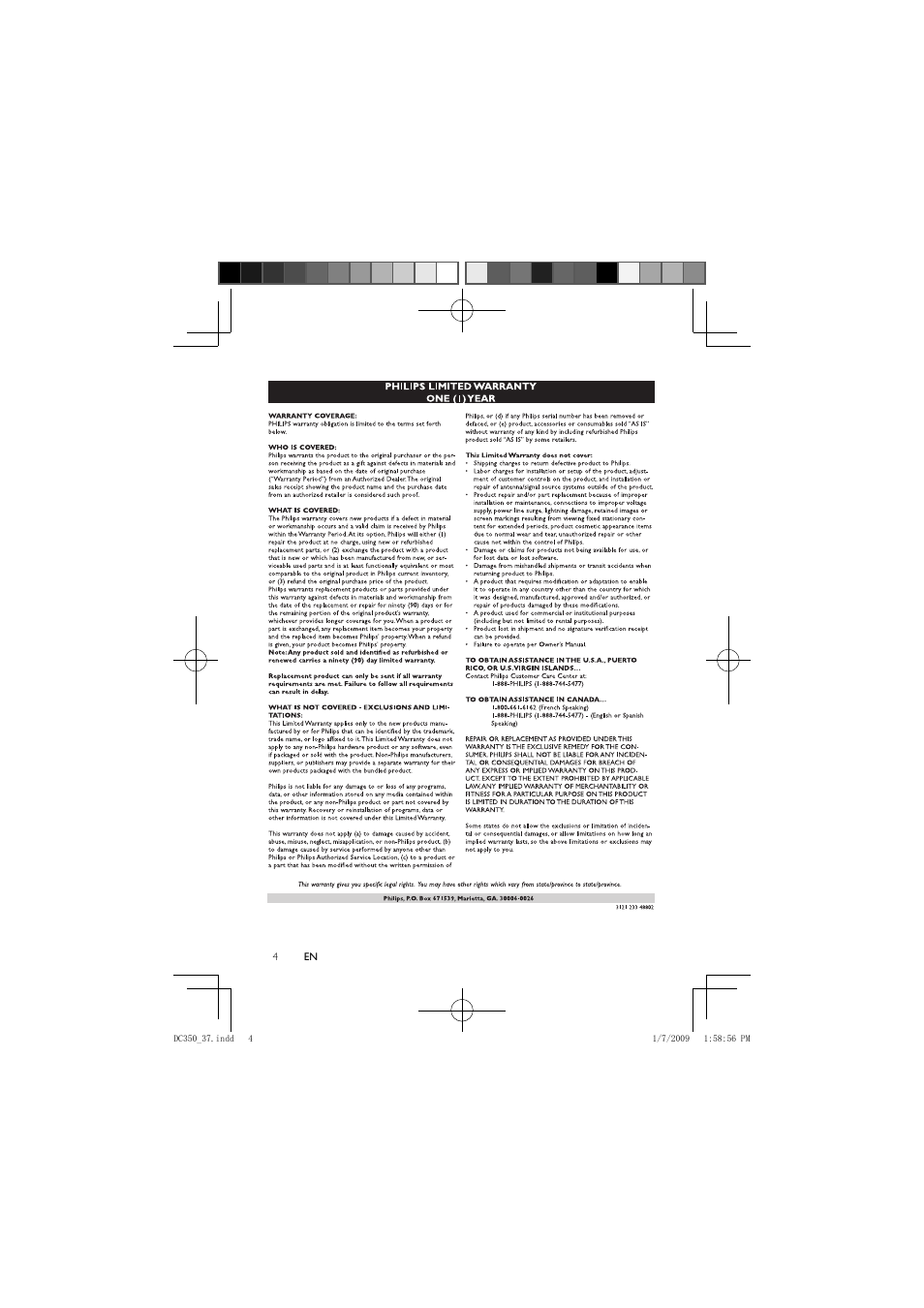 Philips DC350/37 User Manual | Page 3 / 28