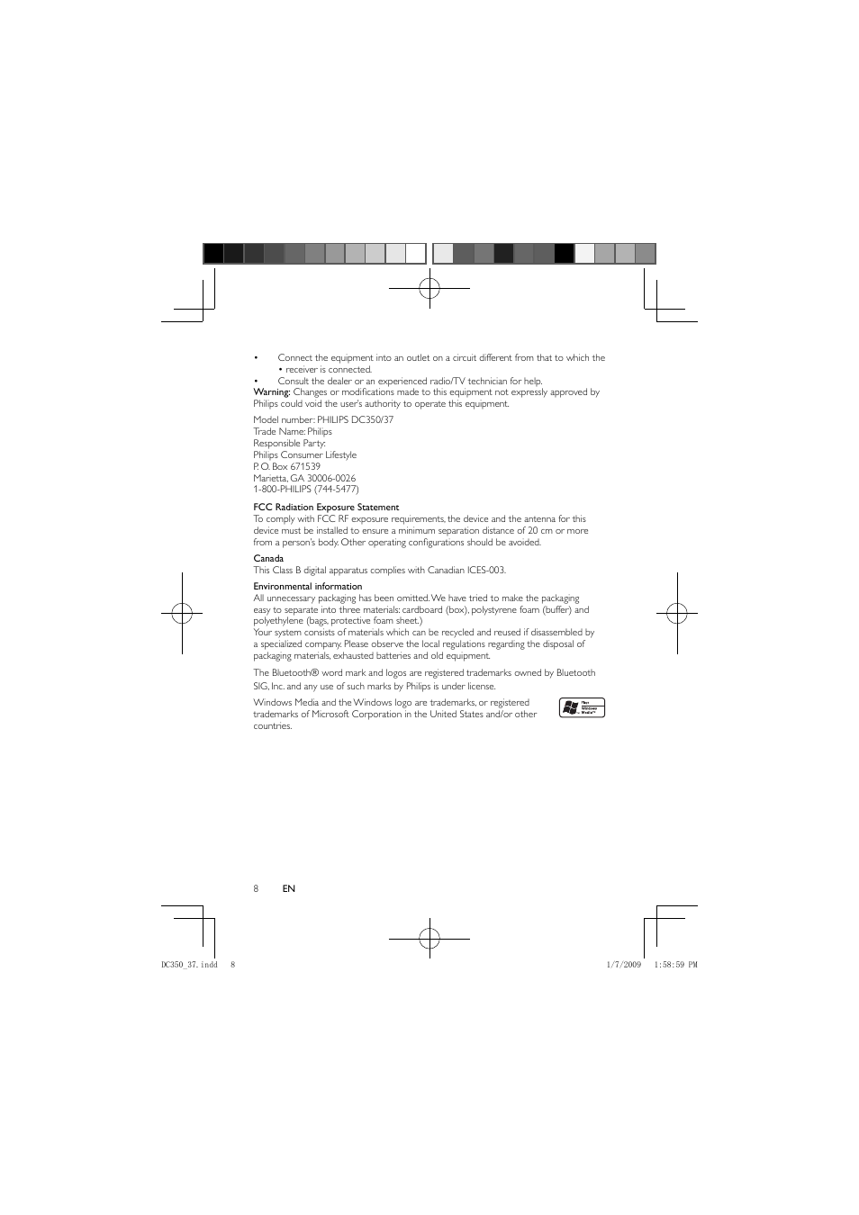 Philips DC350/37 User Manual | Page 7 / 28