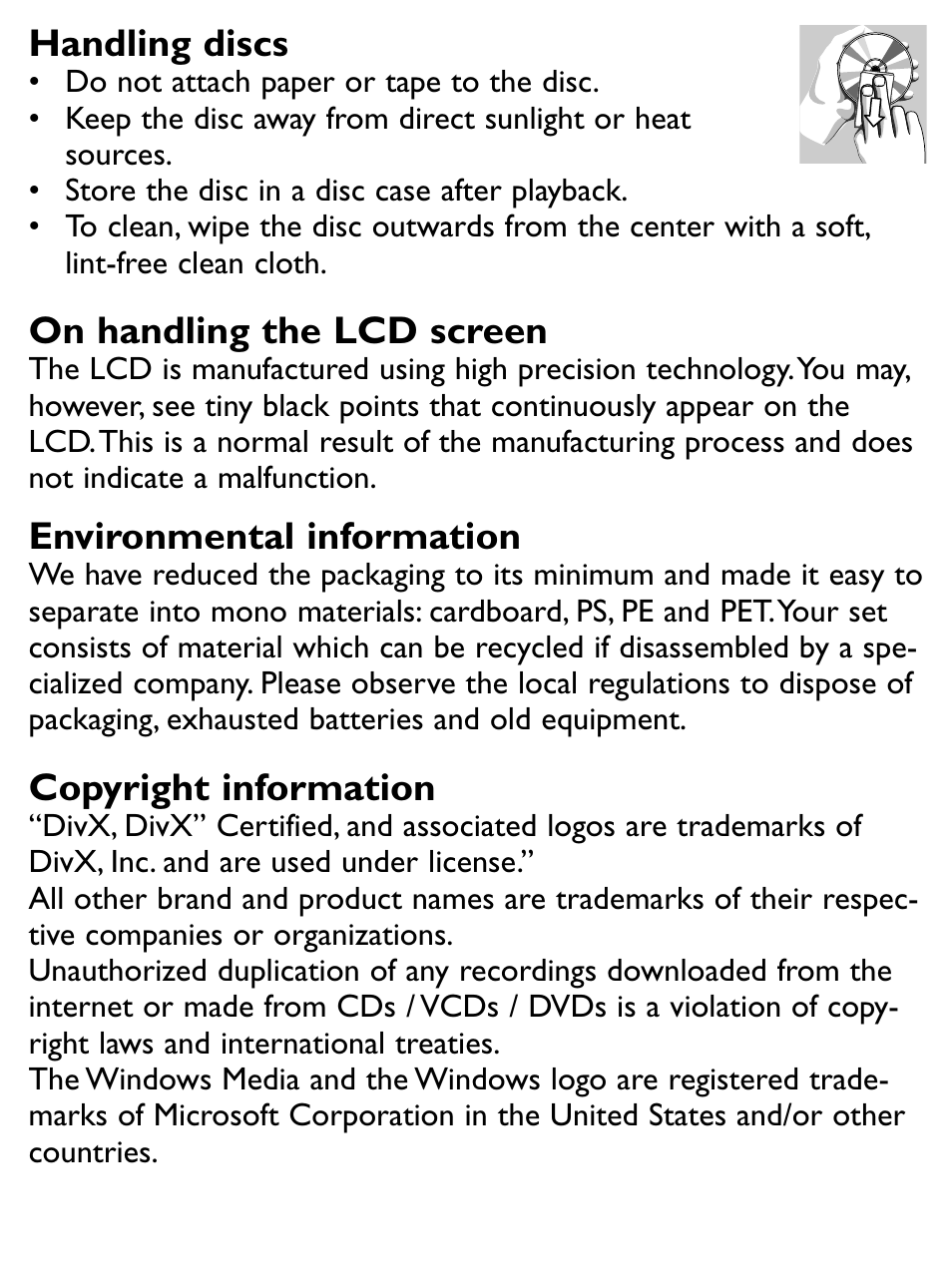 Philips PET731/12 User Manual | Page 13 / 29