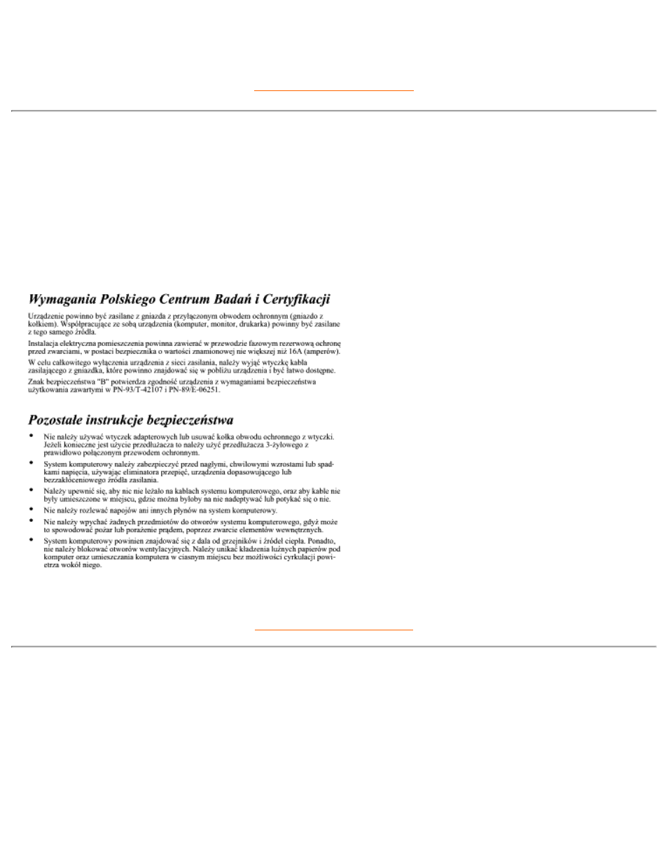 Polish, Center for testing and certification notice, North europe information | Philips 170B2T User Manual | Page 43 / 85
