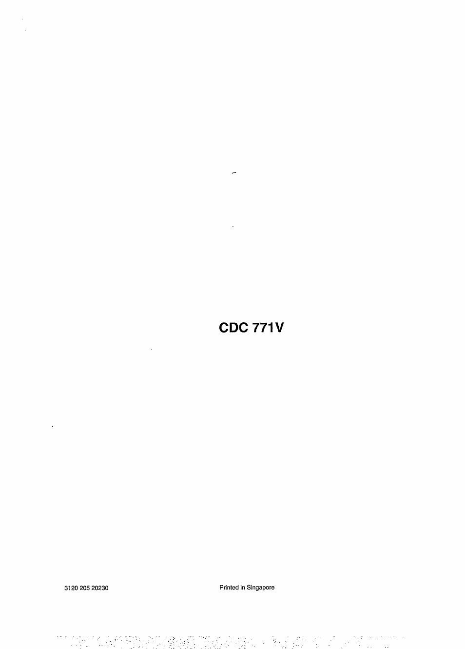 Cdc 771v | Philips CDC771V User Manual | Page 21 / 21