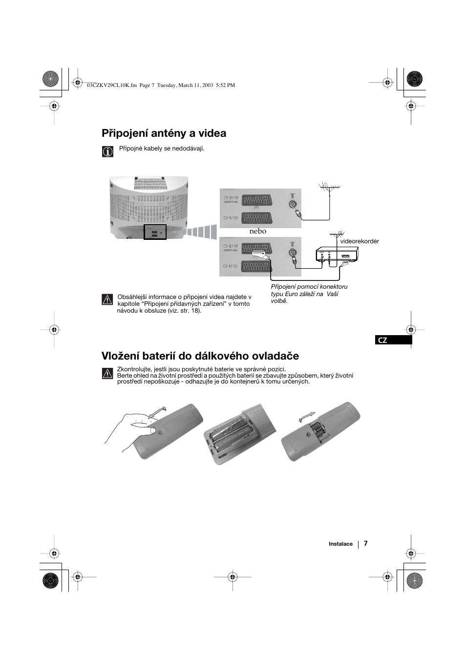 Sony KV-29CL10K User Manual | Page 47 / 122