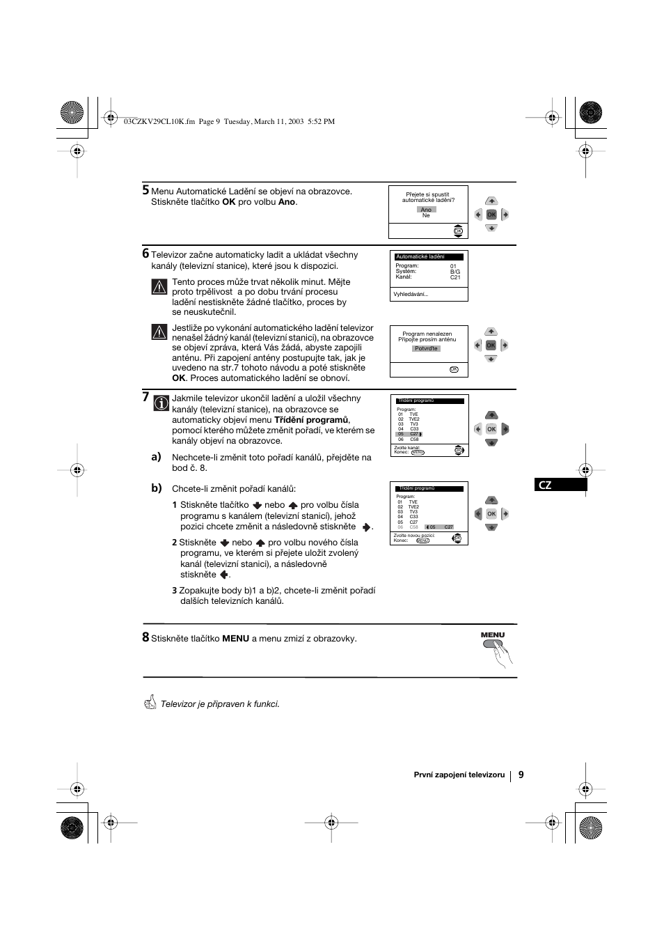 Sony KV-29CL10K User Manual | Page 49 / 122