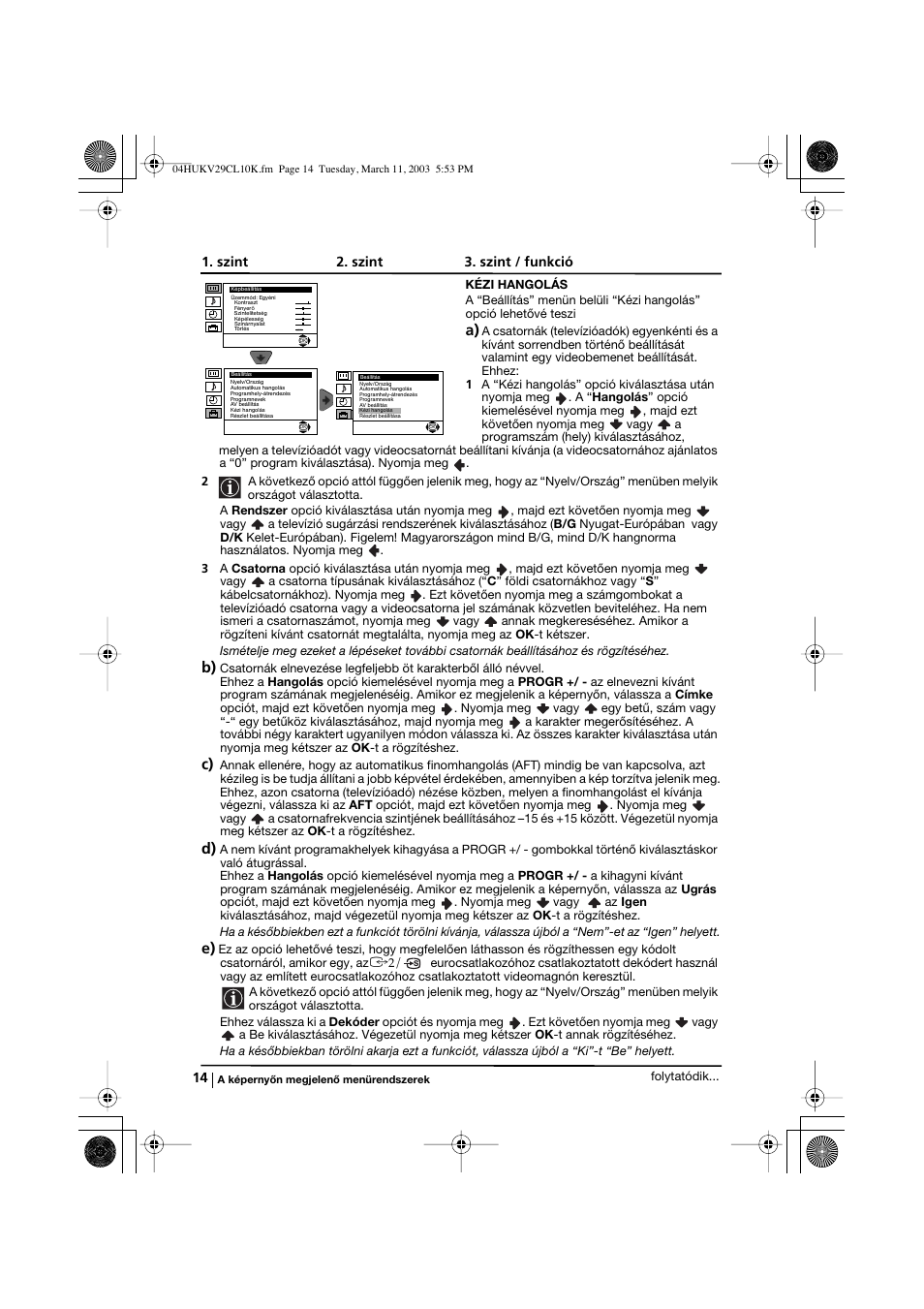 Sony KV-29CL10K User Manual | Page 74 / 122