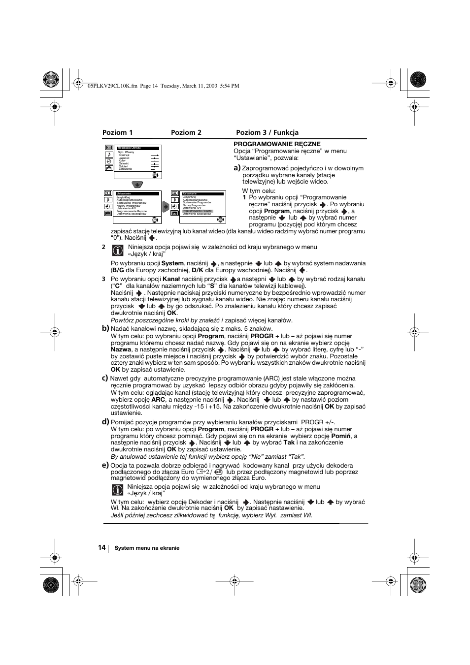 Sony KV-29CL10K User Manual | Page 94 / 122