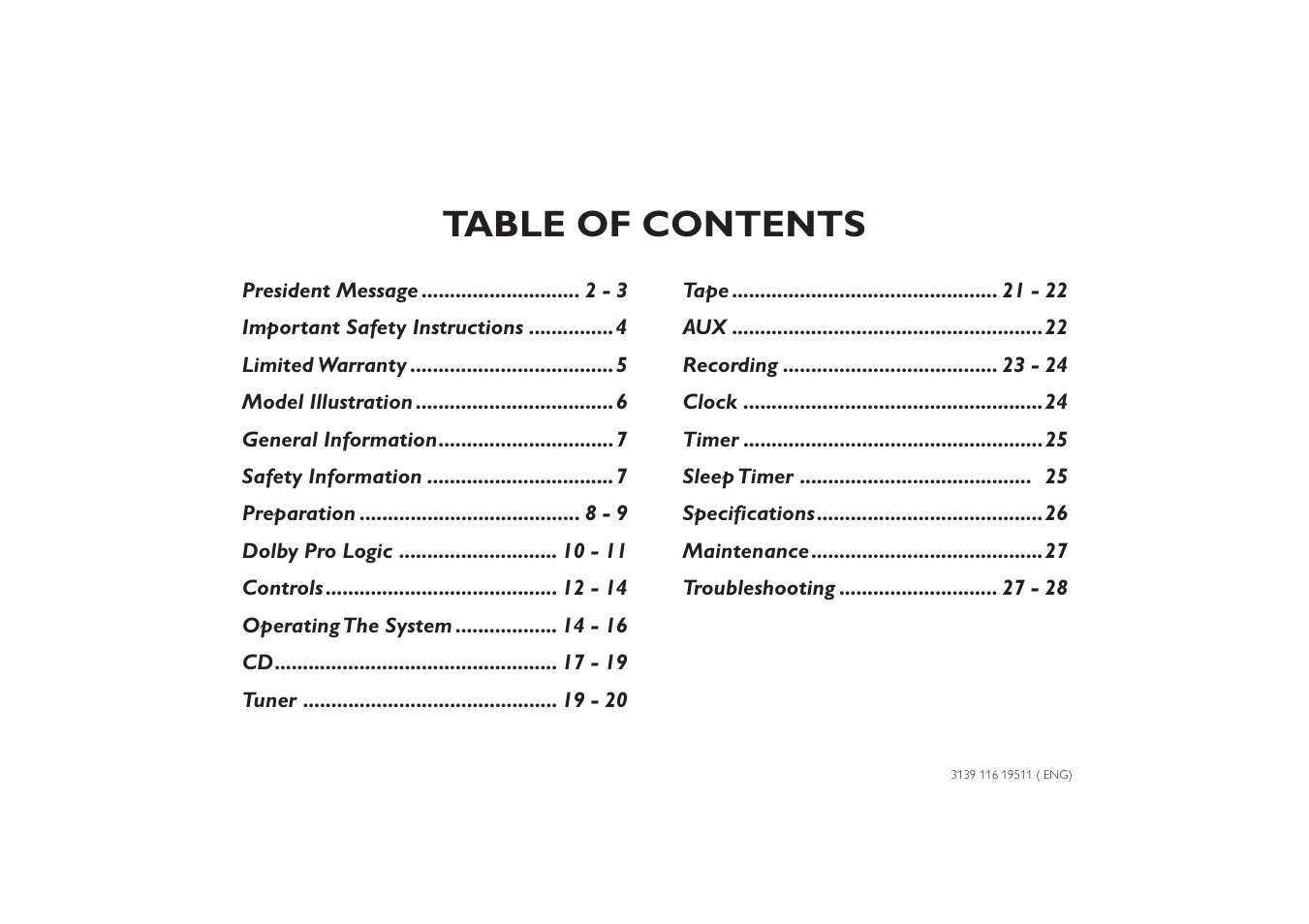 Philips FW-P73 User Manual | Page 29 / 31