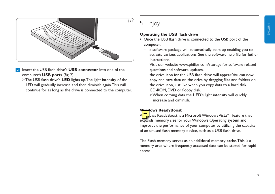 5 enjoy | Philips FMXXFD02B/00 User Manual | Page 7 / 10