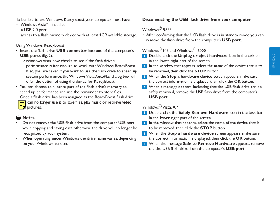 Philips FMXXFD02B/00 User Manual | Page 8 / 10