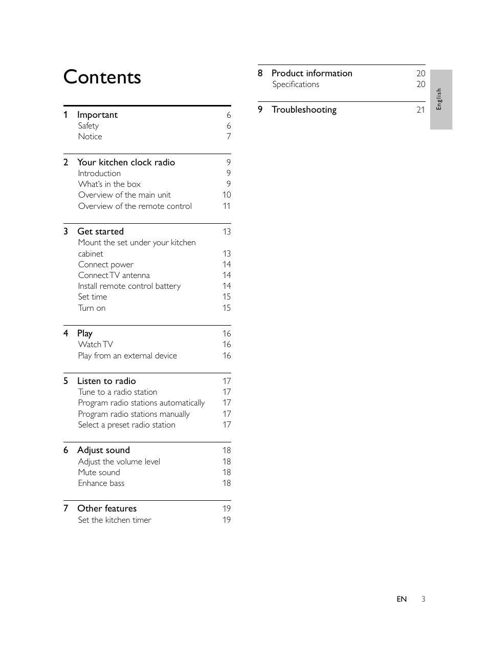 Philips AJL750/37 User Manual | Page 3 / 22