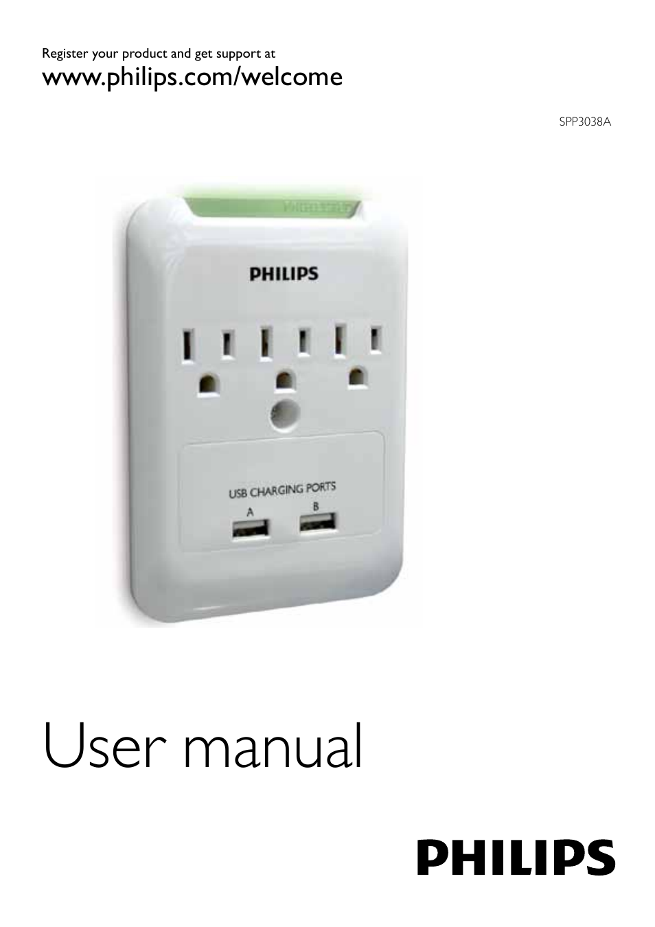 Philips SPP3038A User Manual | 10 pages