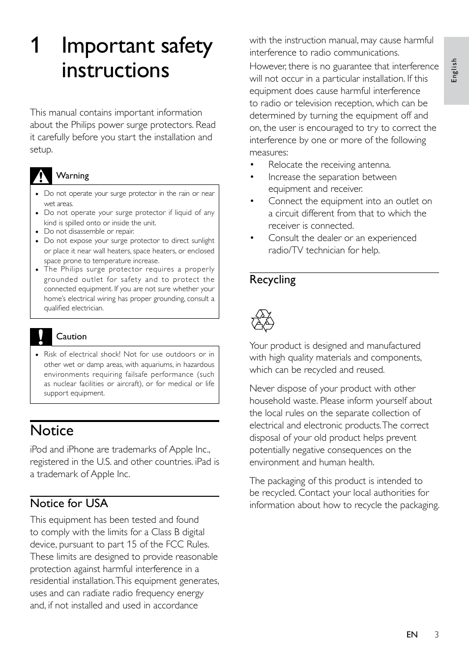 Philips SPP3038A User Manual | Page 3 / 10