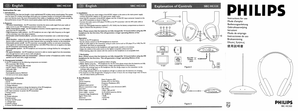 Philips SBC HC 320 User Manual | 1 page