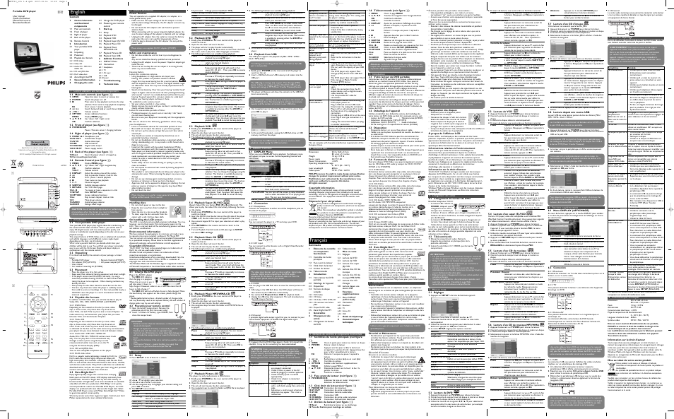 Philips PET730/03 User Manual | 2 pages